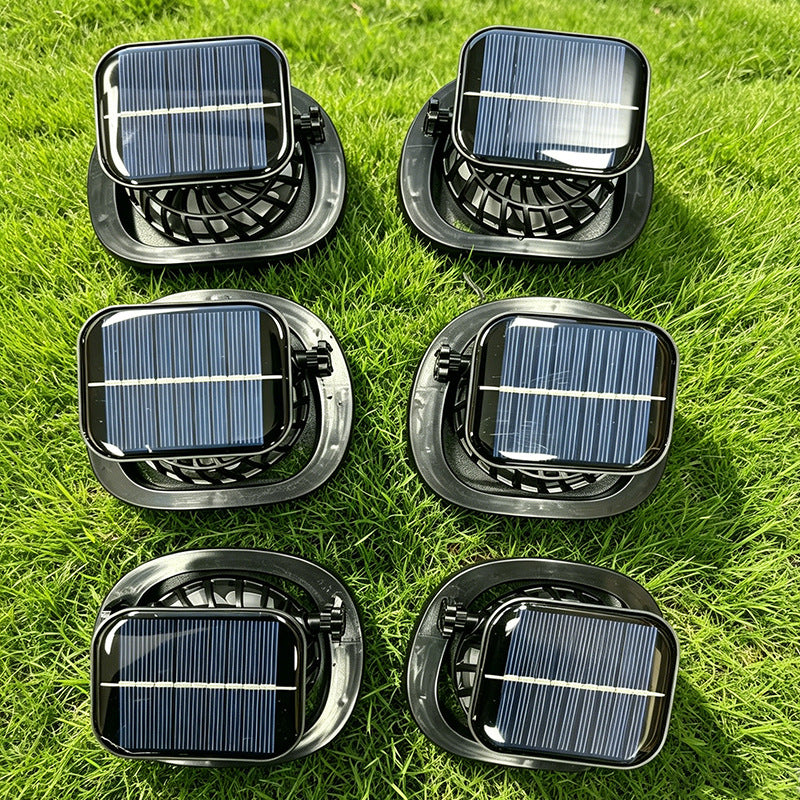 Unisex nan solarbetriebener Tischventilator mit integriertem Solarmodul Brehn