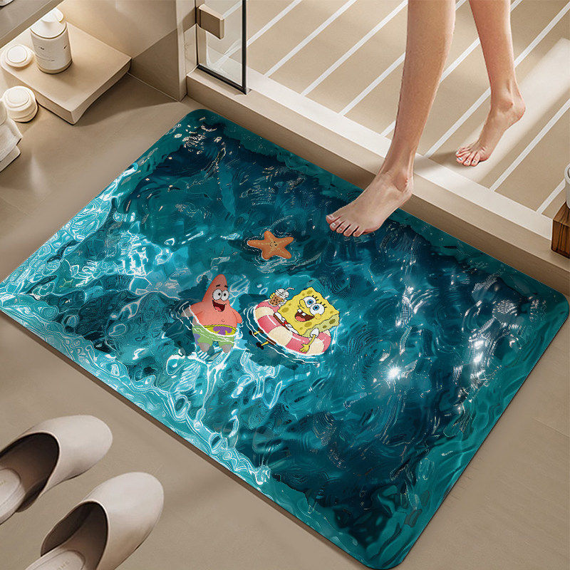 Cartoon Pool-Themen Badmatte