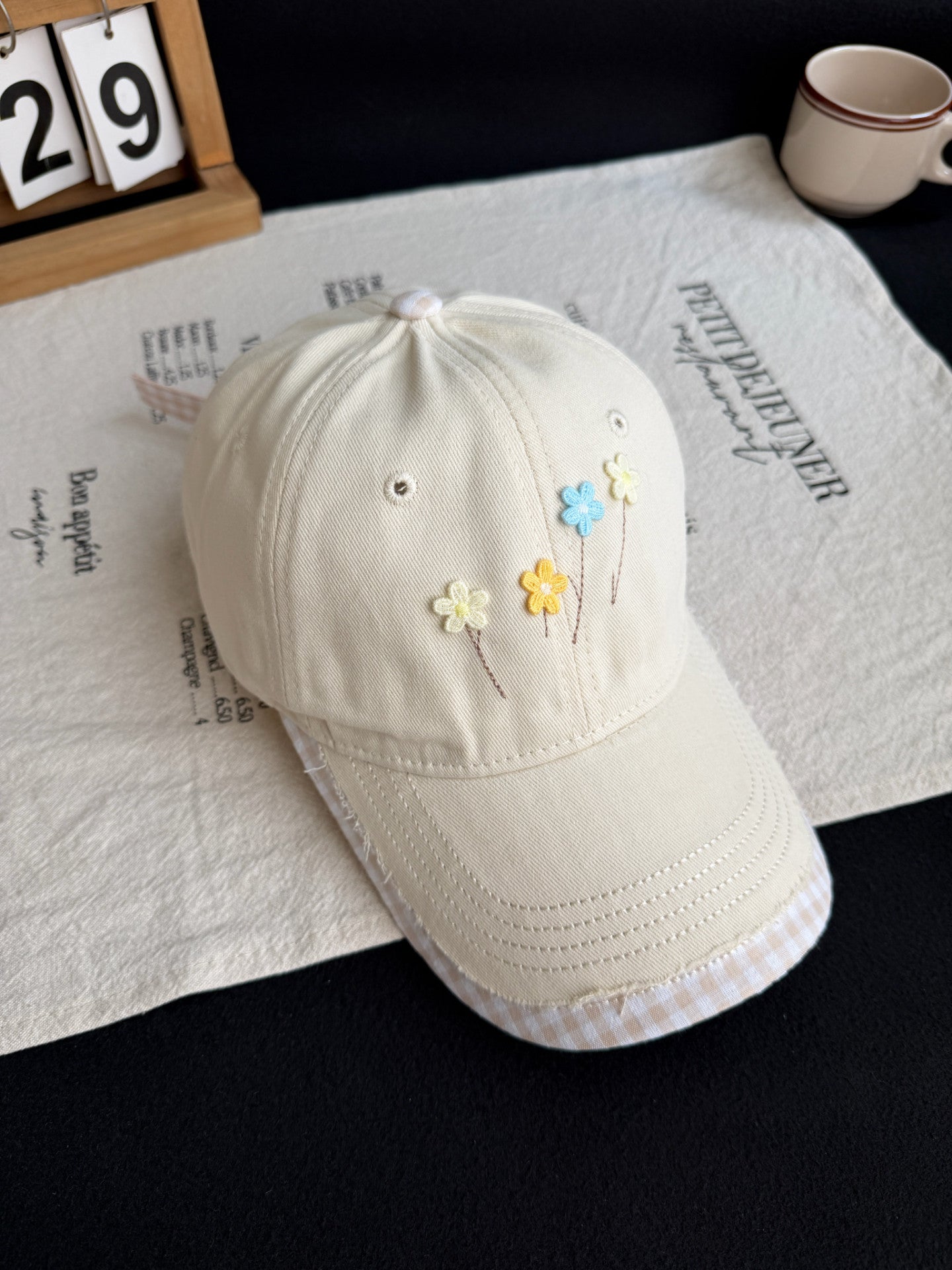Gestickte Blumen Baseballmütze