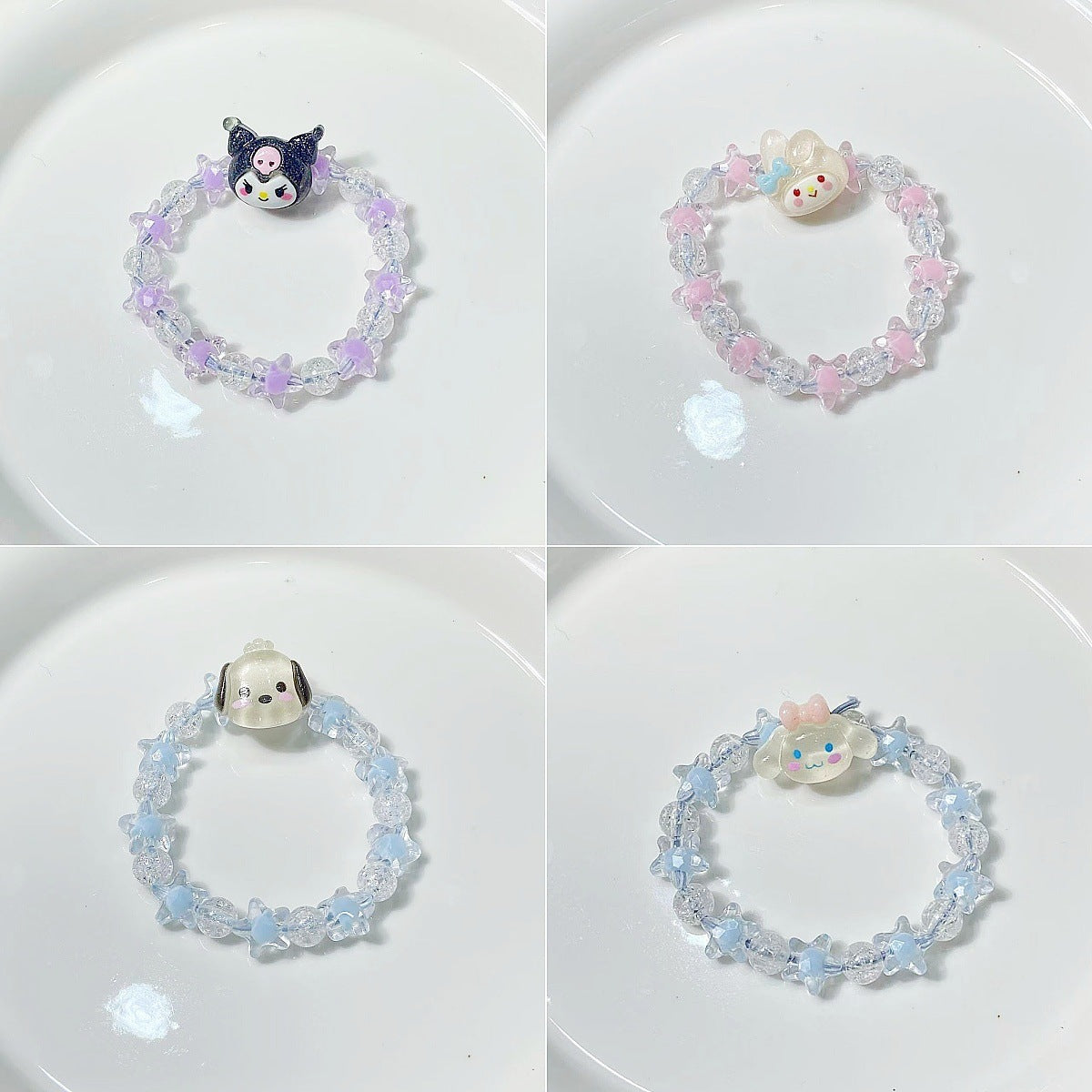 Verspieltes Armband mit Sternen und Niedlichem Anhänger Brehn