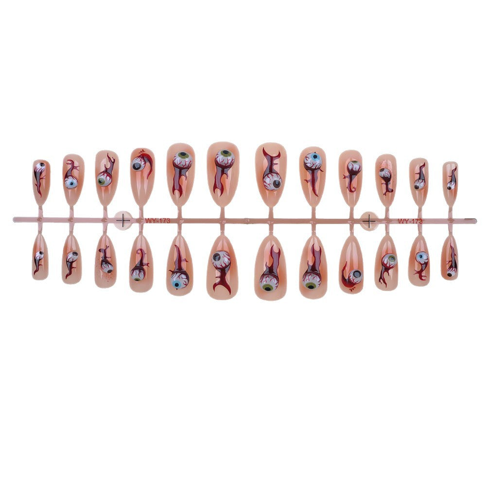 Künstlerisches Lebhaftes Design Press-On Nagelset Brehn