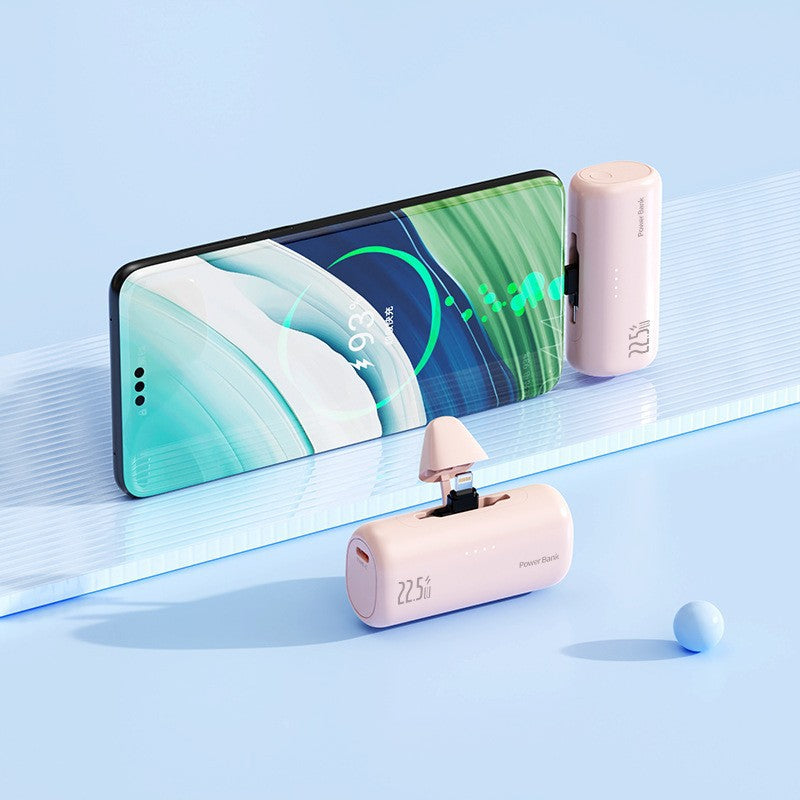 Tragbare Powerbank mit Integriertem Lightning-Anschluss und Schnellladefunktion Brehn