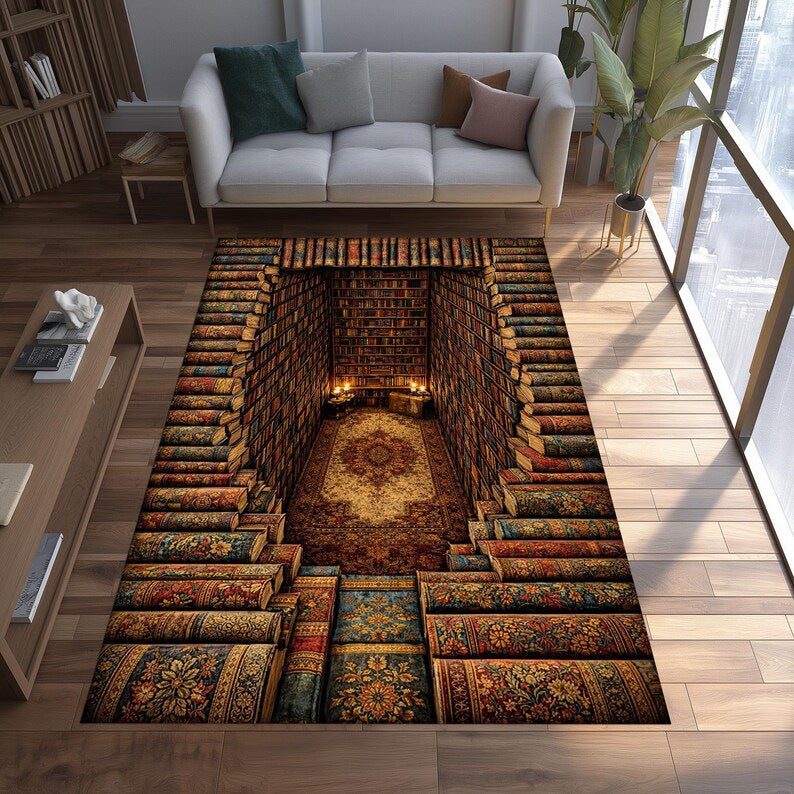 3D Schädel Kunst Teppich