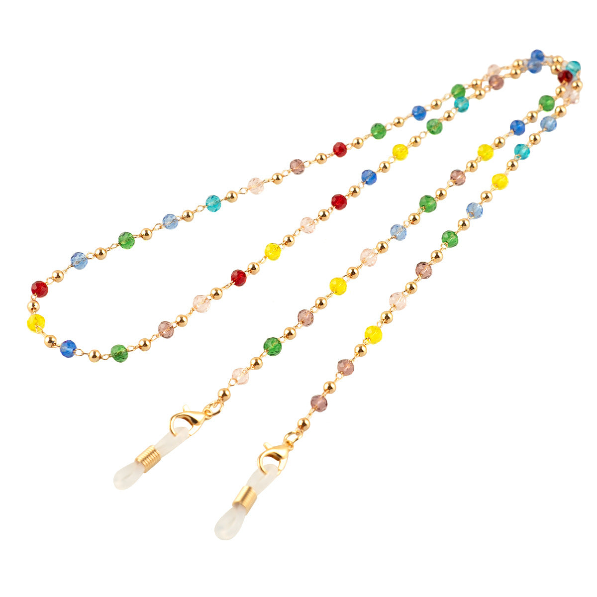 Bunte Kristallperlen Brillenband Brehn