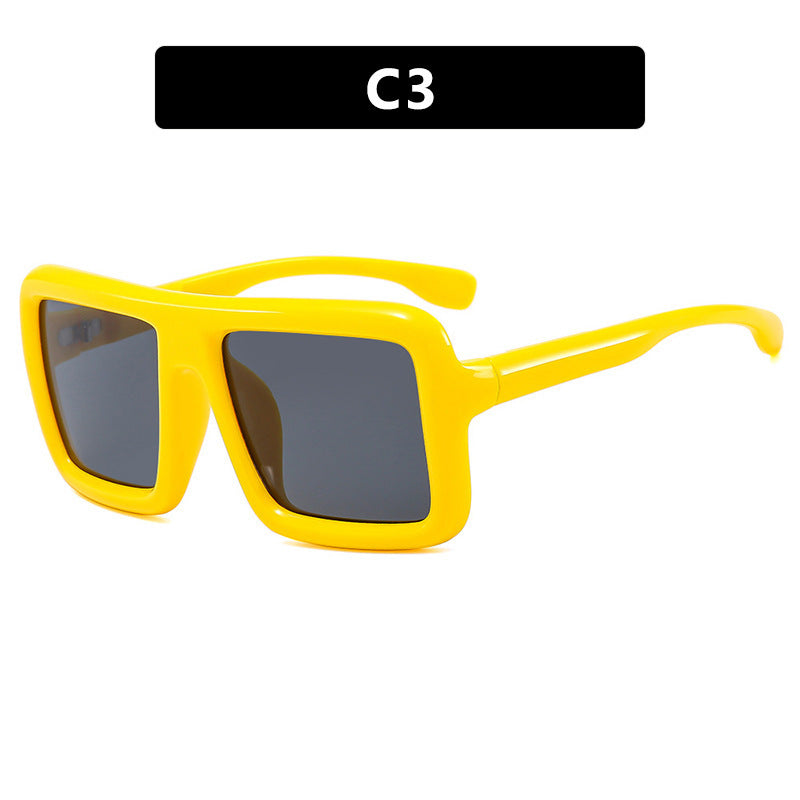 Damen Sonnenbrille im modernen, rechteckigen Design mit hoher UV-Schutzfunktion Brehn