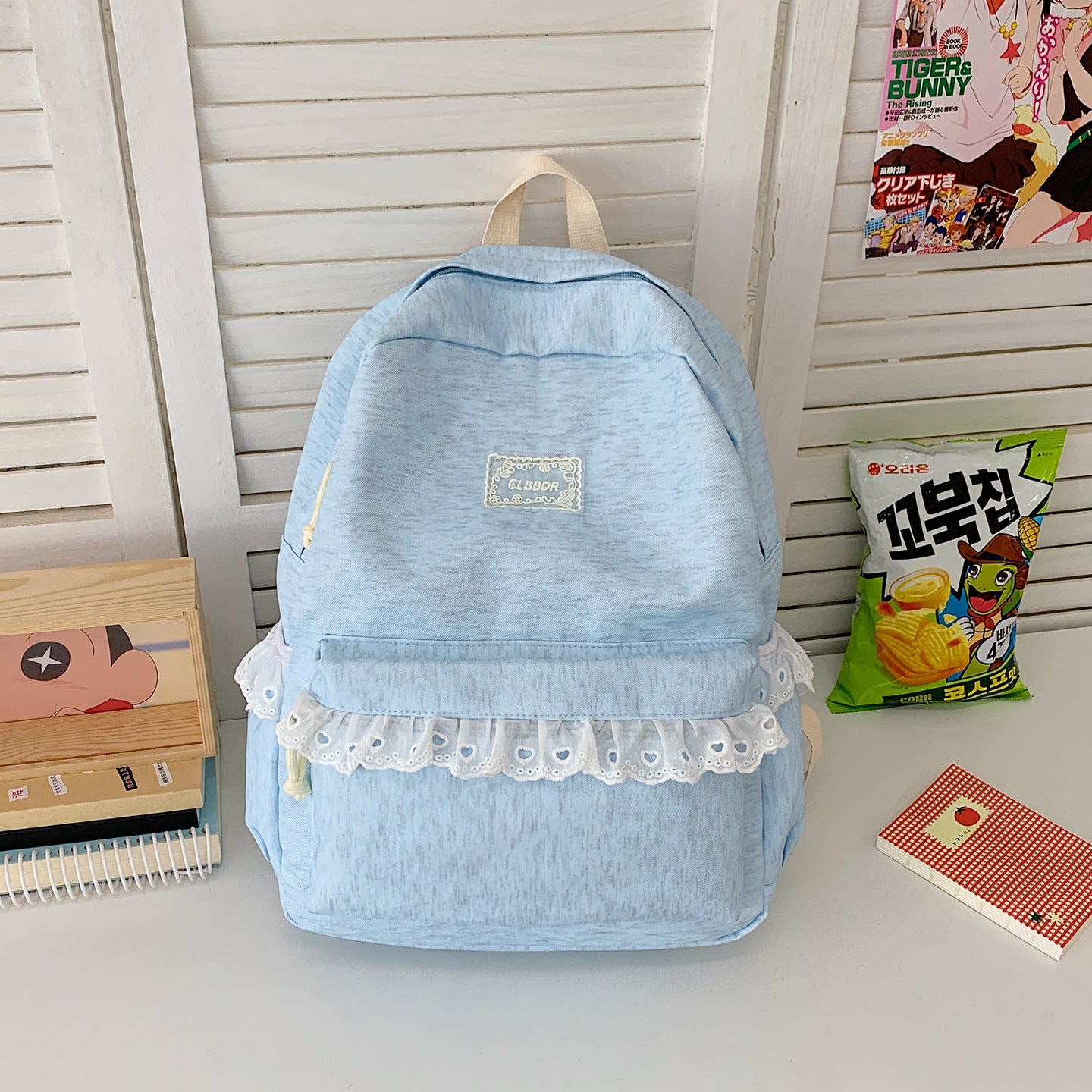Elegante Rüschen Spitze Schulrucksack