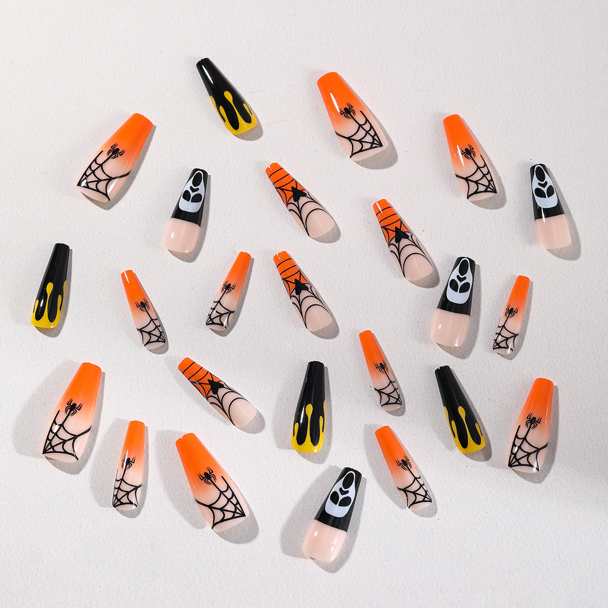 Halloween Themen Artikulierter Acryl Nagelset Brehn