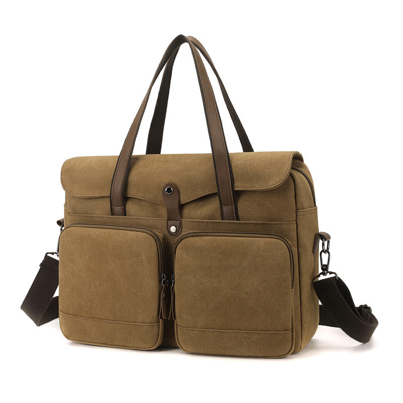 Stylische Canvas Aktentasche Brehn