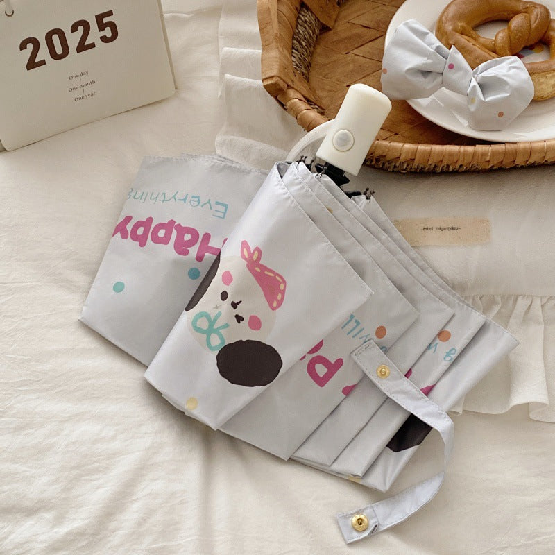 Damen Faltregenschirm mit kreativem Cartoon-Design Brehn