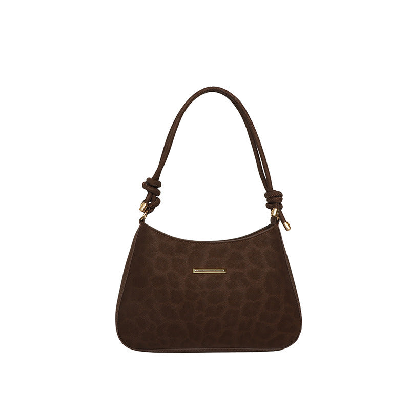 Elegante Glatte Leder Handtasche