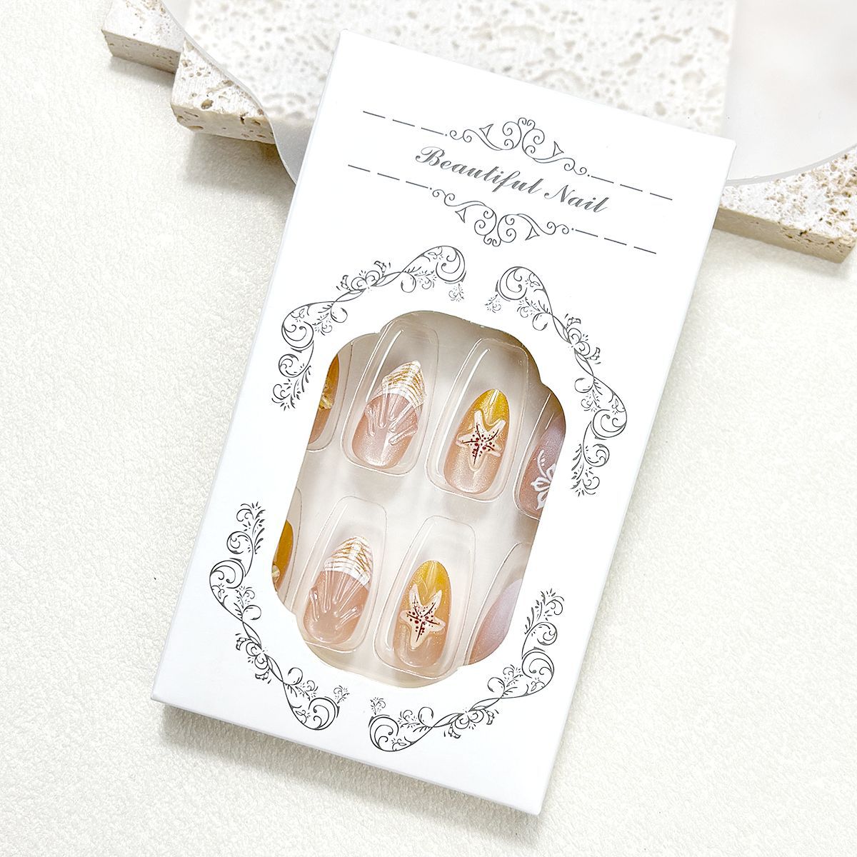 Künstlerisch Themen Press-On Nail Kollektion Brehn