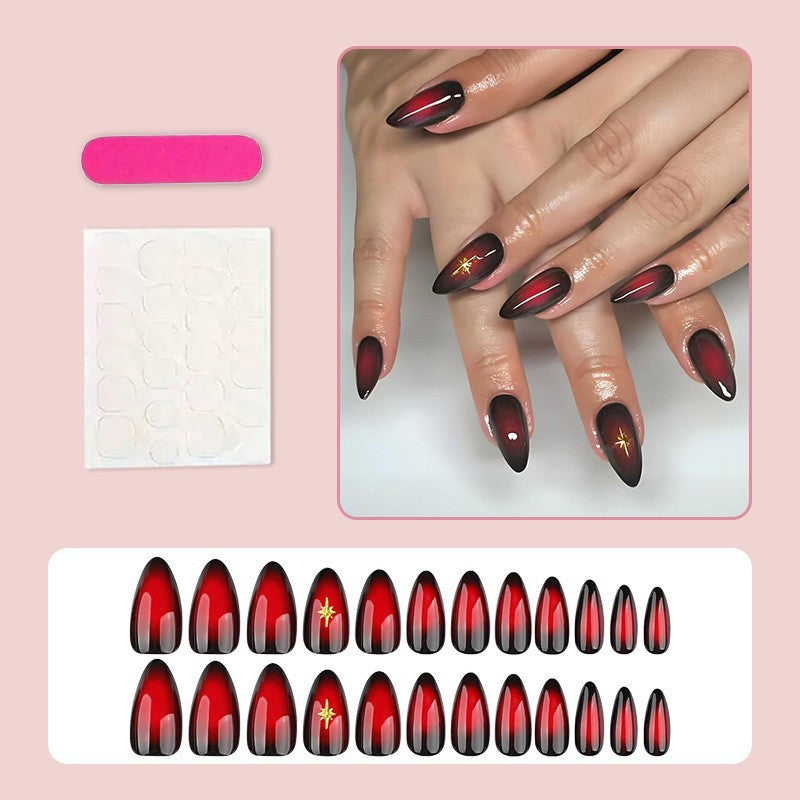 Kunstnagelset mit glamourösem Farbverlauf Brehn