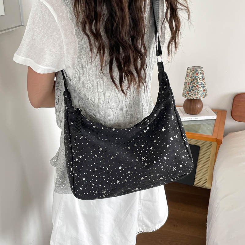 Stylische Stern-Druck Schultertasche
