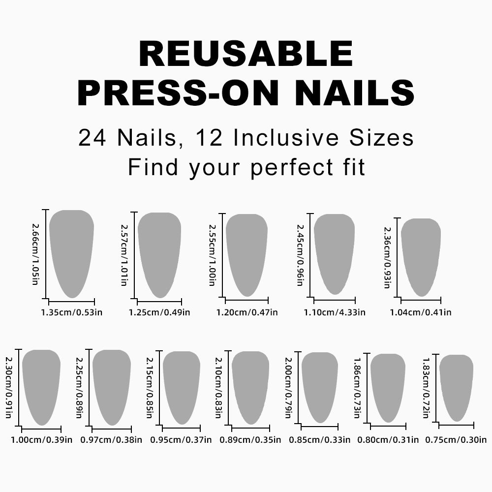 Kunstnagelset mit glamourösen Sternen-Akzenten Brehn