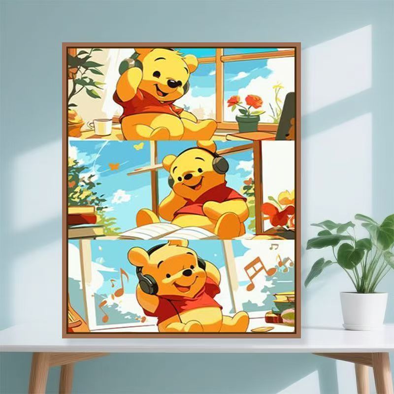 Verspielt Cartoon Bär Kunstdruck Brehn