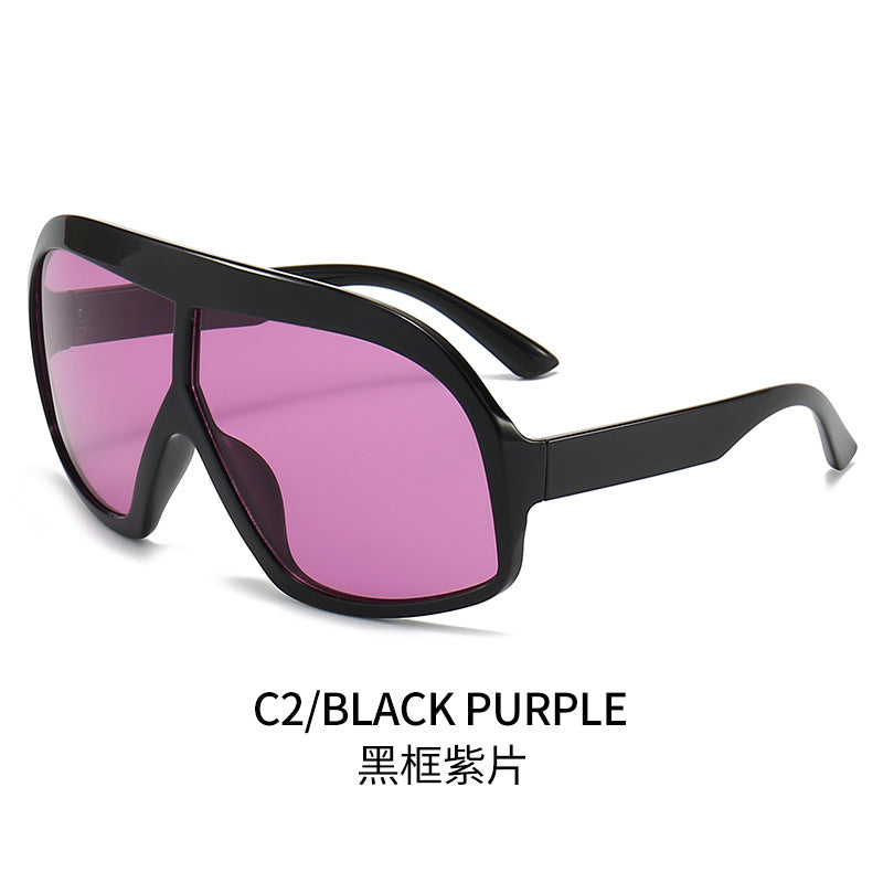 Damen Sportliche Sonnenbrille mit breitem Rahmen und polarisierten Gläsern Brehn