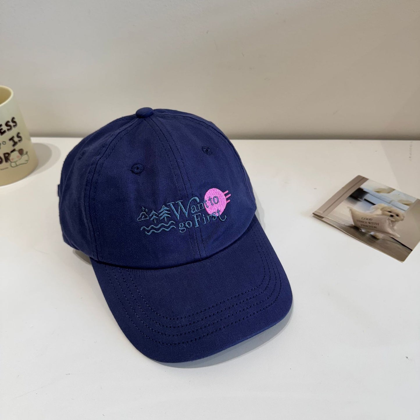 Damen Freizeit Bestickte Baseballmütze Brehn 1783921861