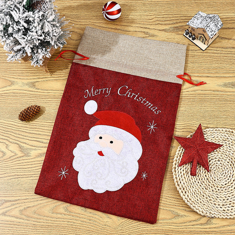 Festlicher Weihnachtsgeschenkesack mit Schneemann-Motiv Brehn