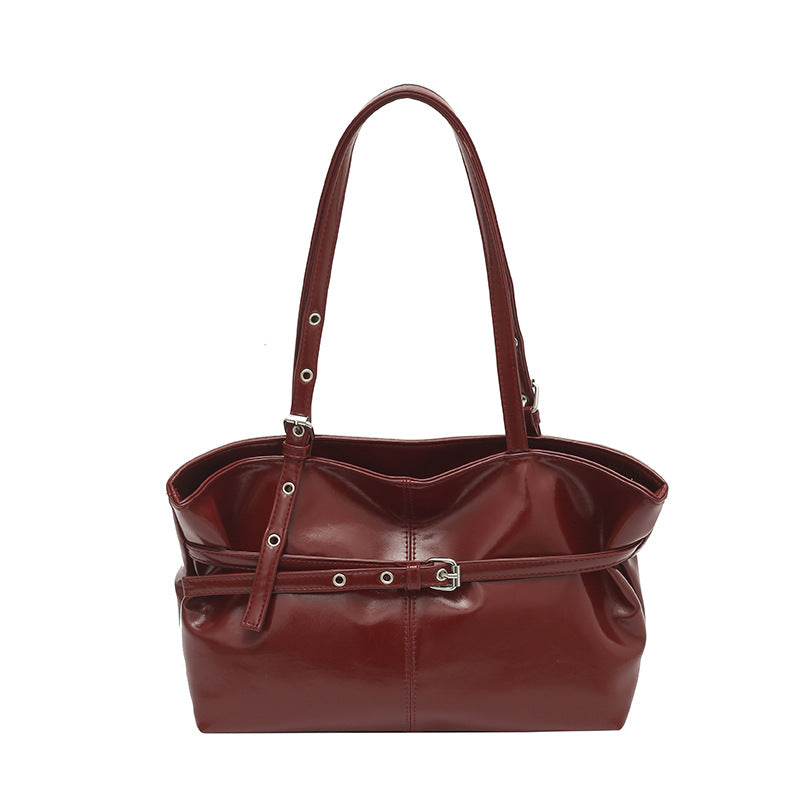 Stylische Faux-Leder Tragetasche