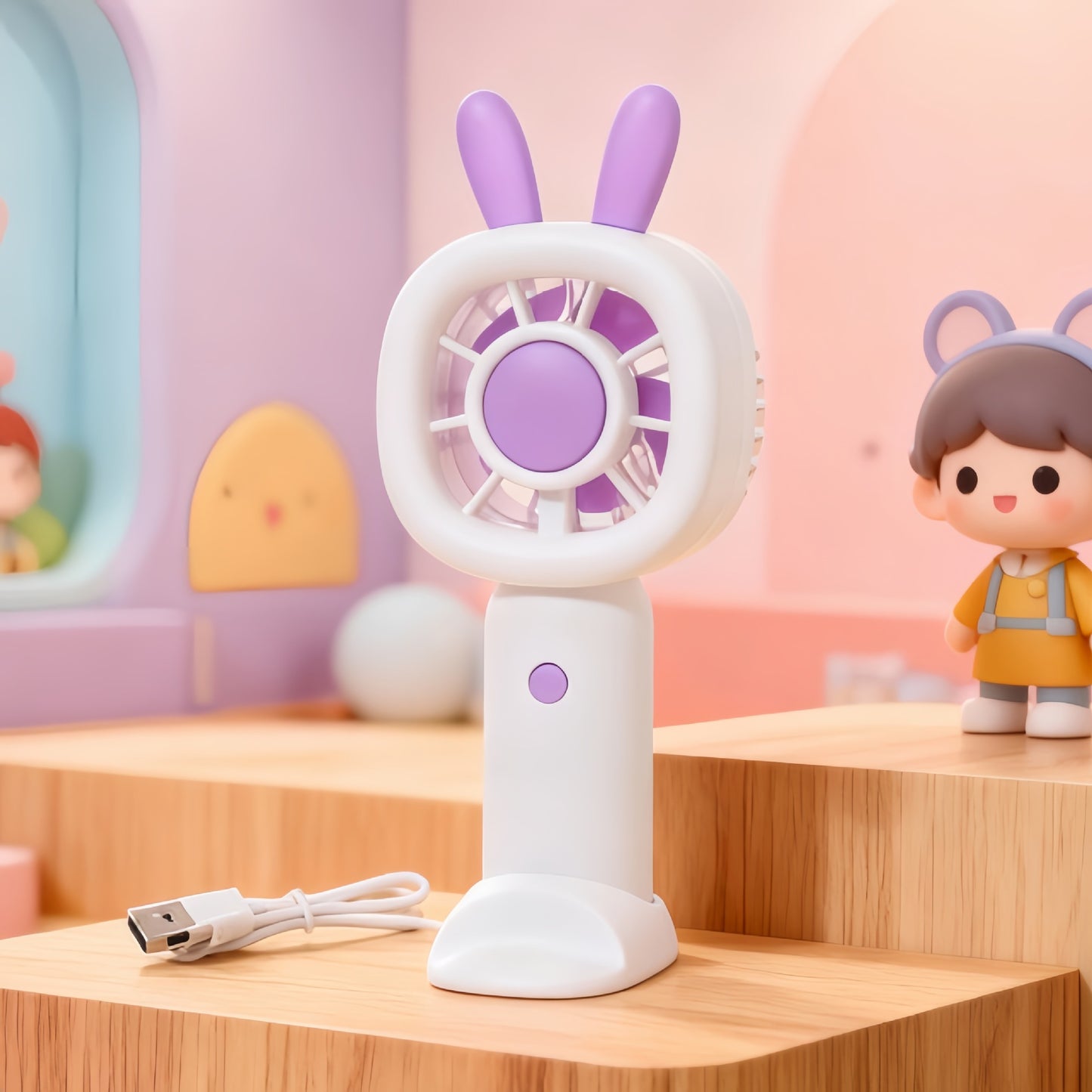 Damen tragbarer Kreativventilator mit USB-Anschluss Brehn