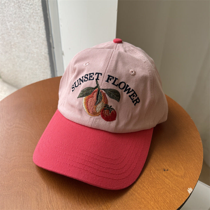 Damen Bestickte Obst-Themen Baseballmütze Brehn