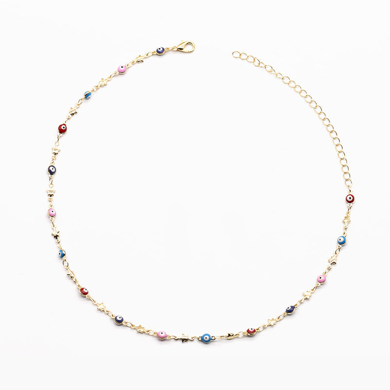 Bunte Perlenkette Halskette Brehn