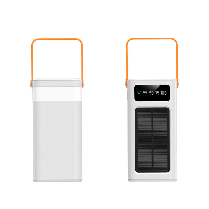 Tragbare Solarbetriebene Powerbank mit LCD-Anzeige und ergonomischem Tragegriff Brehn