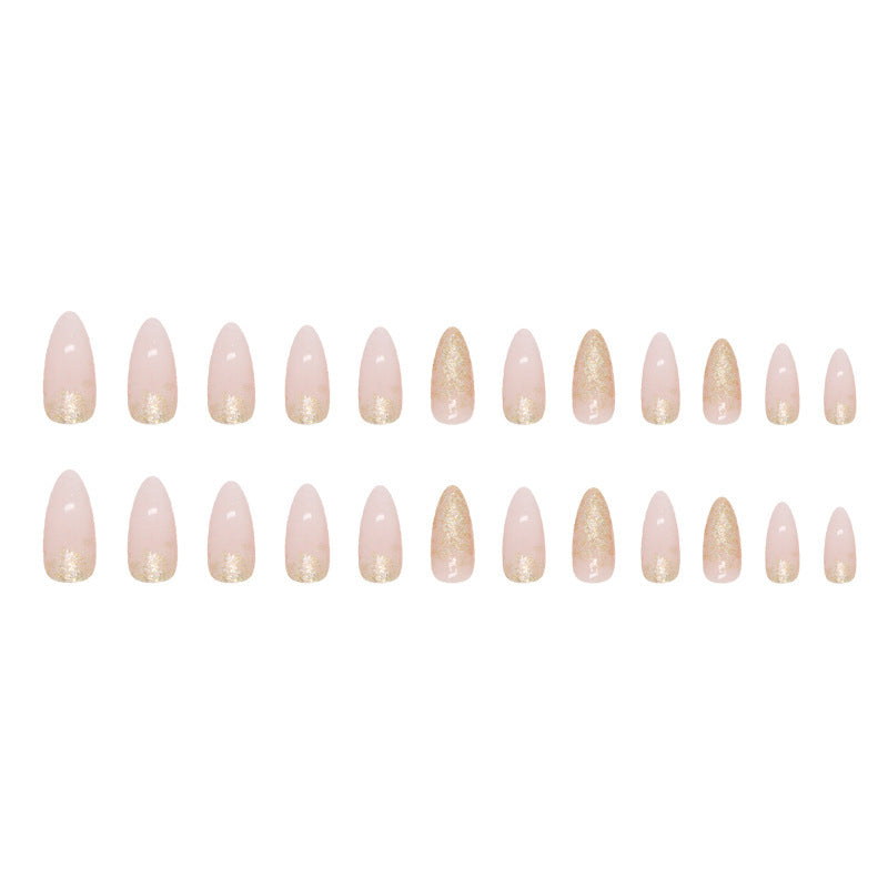 Elegante Glitter Gel Nagelspitzen Brehn