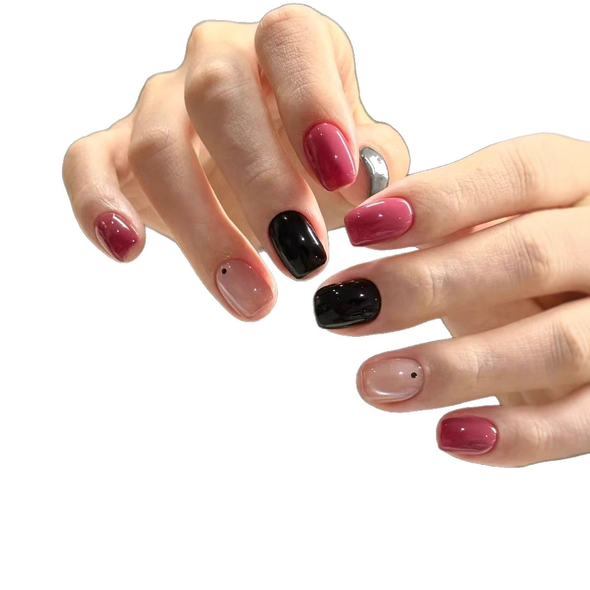 Gemischtes Finish Nagel Kunst Set