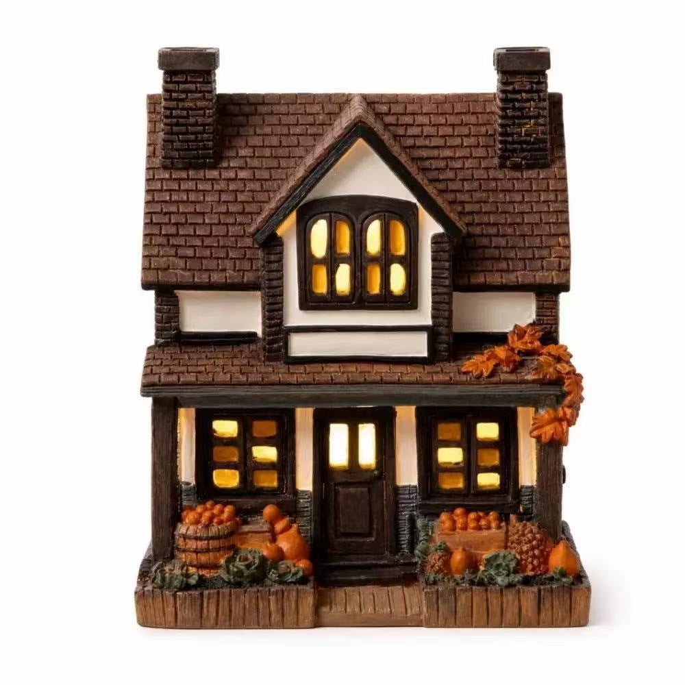 Dekorative herbstliche Hausfigur Brehn