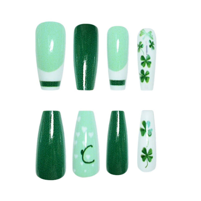 Künstlerisches St. Patrick's Day Nagelkunst Set Brehn