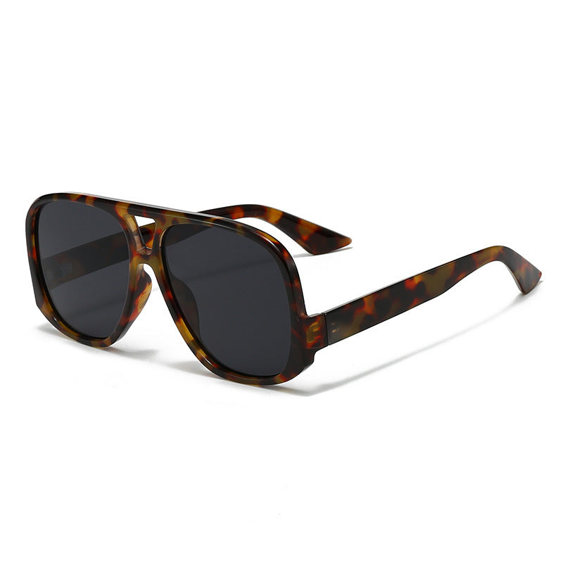 Damen trendige oversized Sonnenbrille im modernen Schildkrötenmuster Brehn
