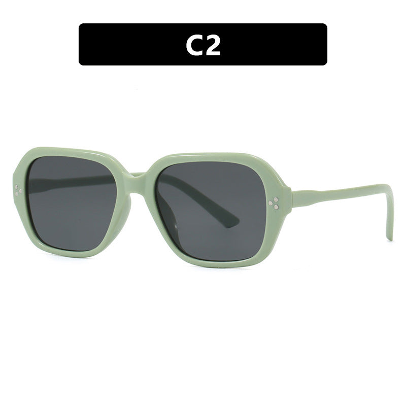 Damen stylische Sonnenbrille im trendigen Geometrie-Design Brehn