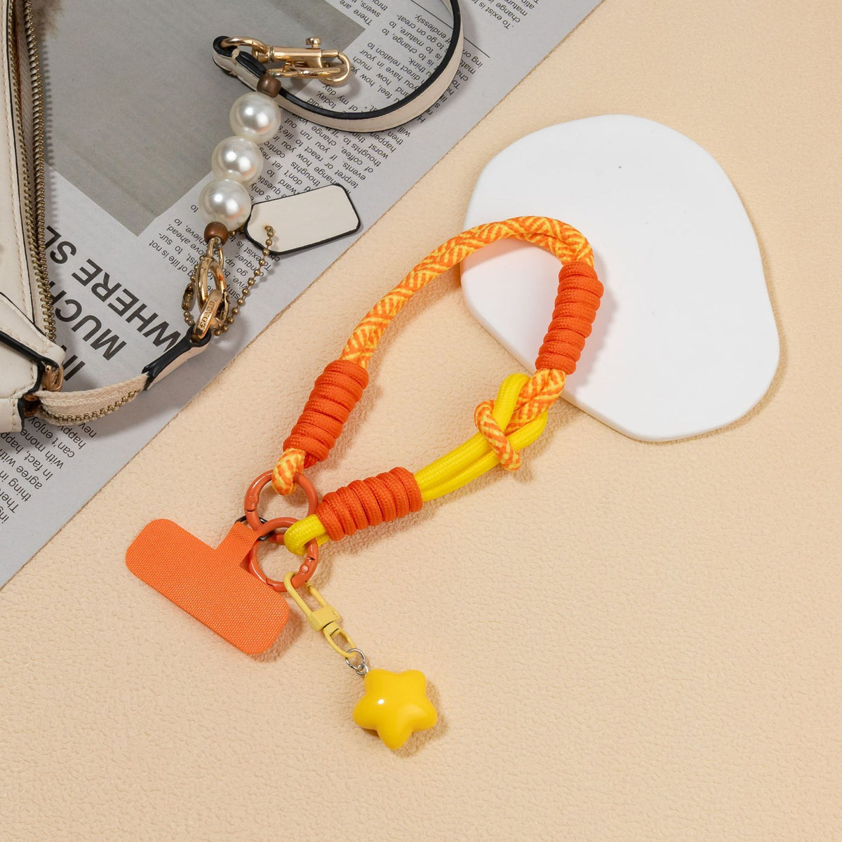 Farbenfrohes Paracord Schlüsselband Brehn