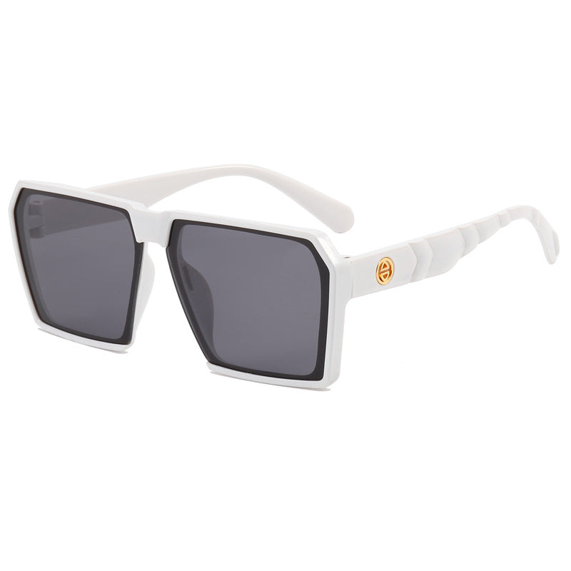 Damen Stylische quadratische Sonnenbrille mit kontrastierenden Gläsern Brehn