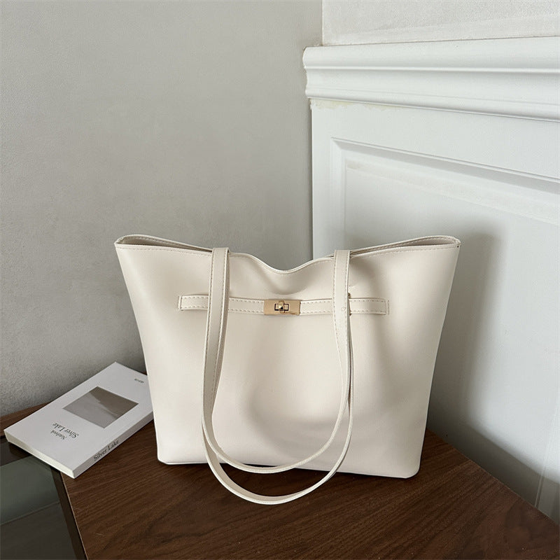 Minimalistische Leder Tote Bag
