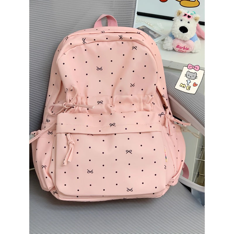 Stylische Polka Dot Freizeit Rucksack Brehn