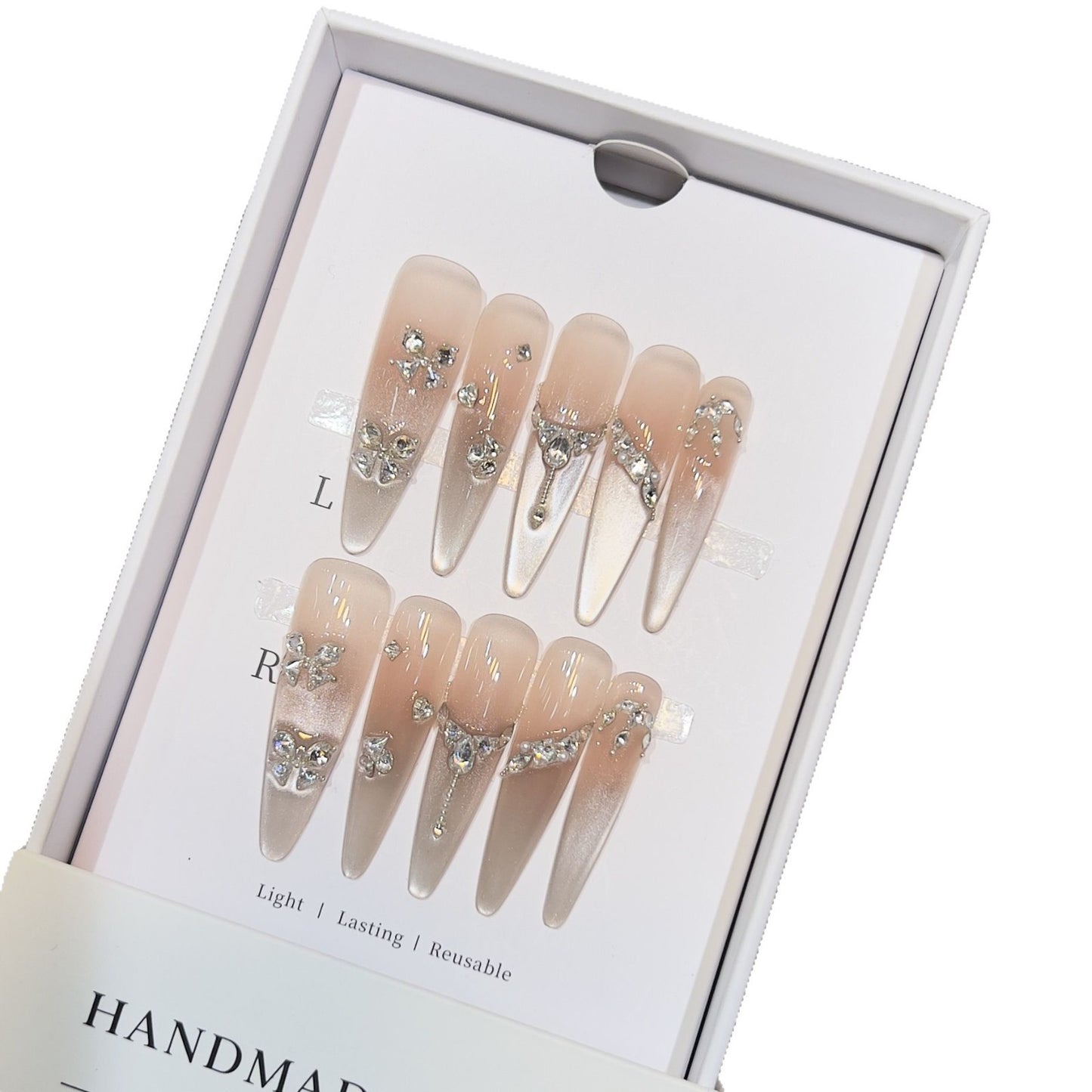 Wiederverwendbare Stiletto Nagelspitzen Brehn