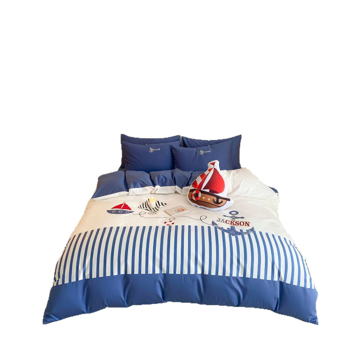 Maritimes Kinderbettwäsche-Set