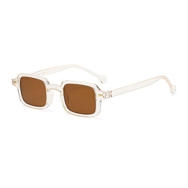 Damen geometrische Sonnenbrille mit trendigem Animal-Print Brehn