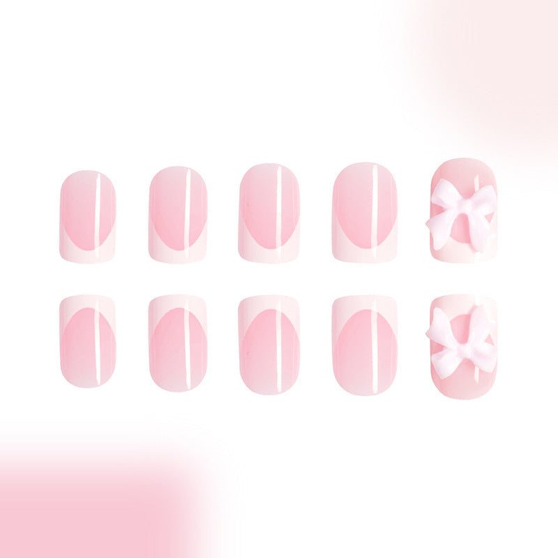 Kunstnagelset mit verspieltem Schleifen-Design Brehn