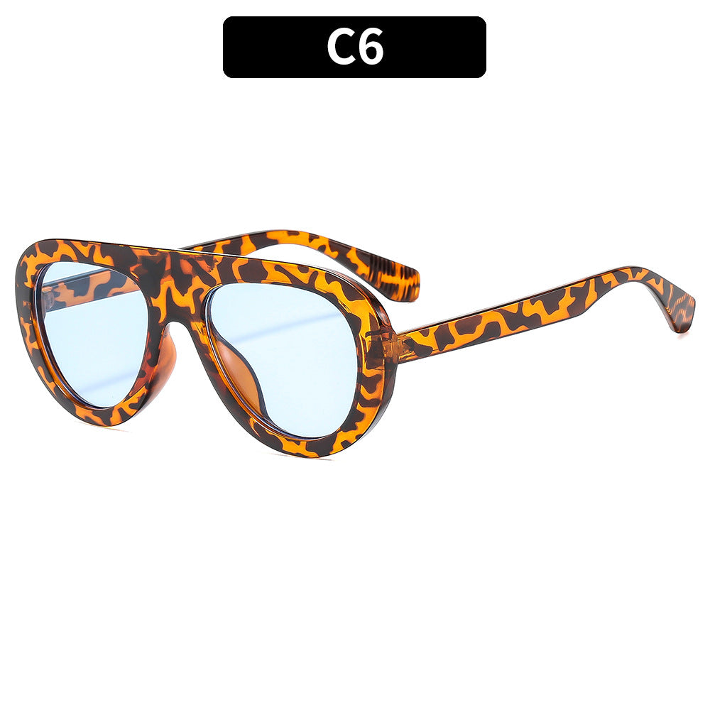 Modische Übergroße Schild Sonnenbrille