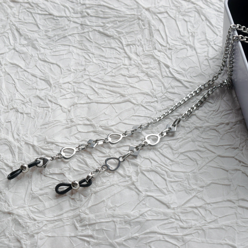 Stylische Metall-Link-Brillekette Brehn