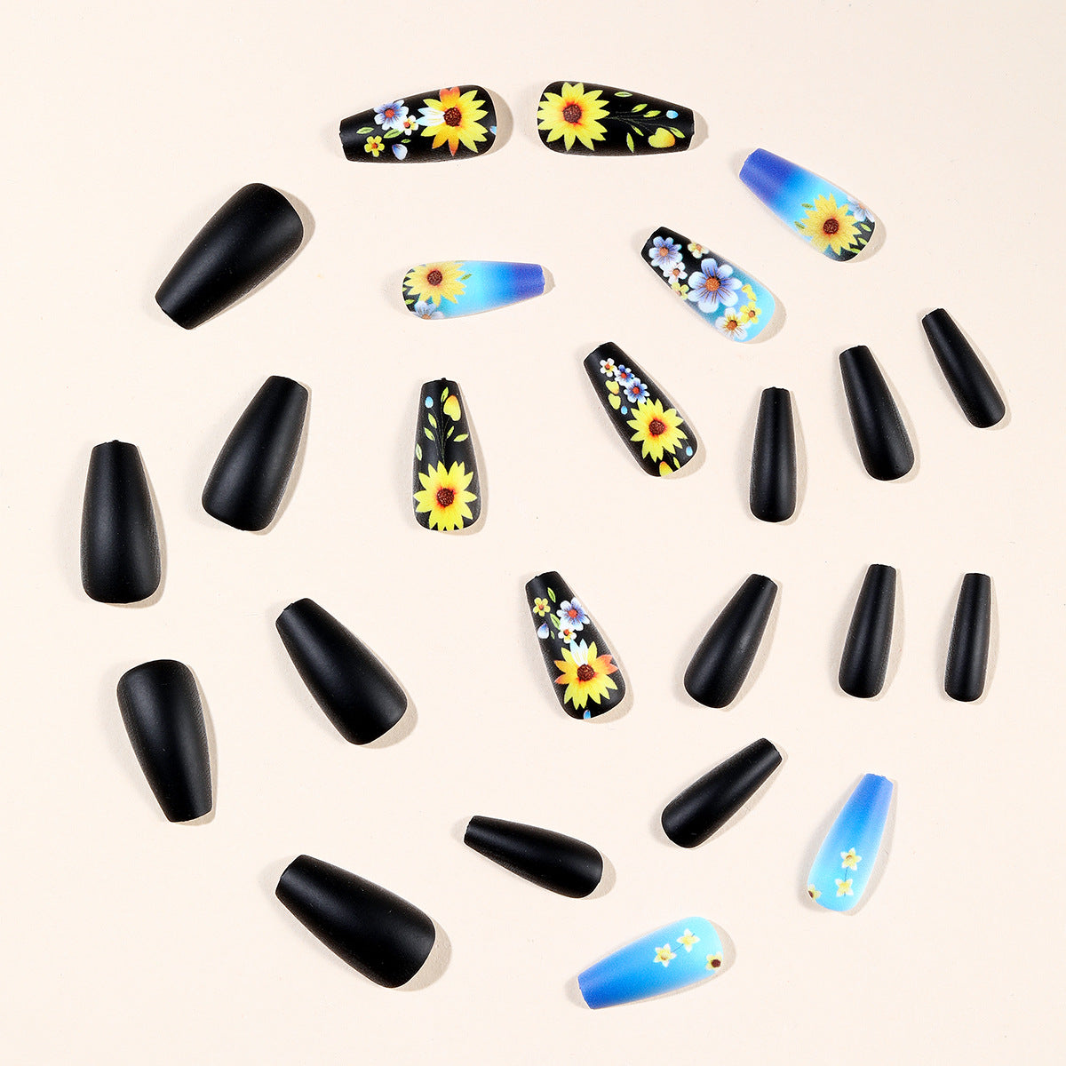 Dekorative Floral Stiletto Nagelkunst Erweiterungen Brehn 1789713455