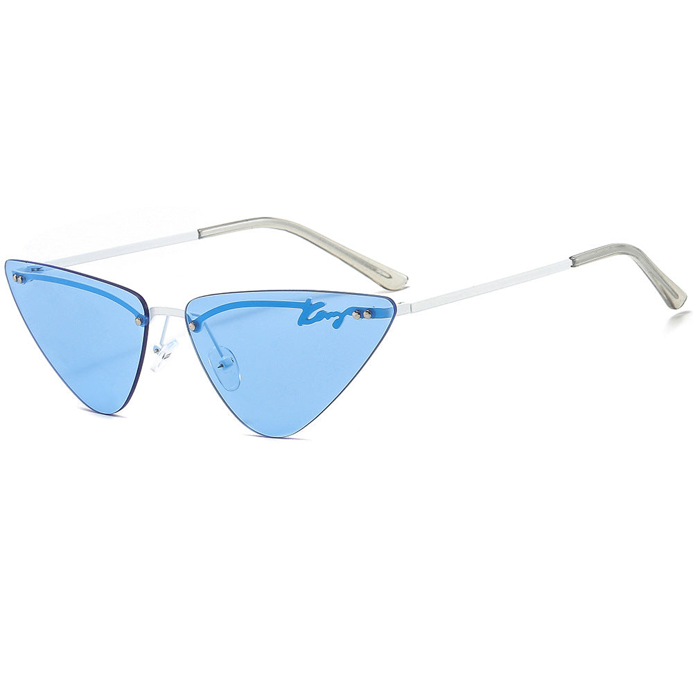 Modische Dreiecksrahmen-Sonnenbrille