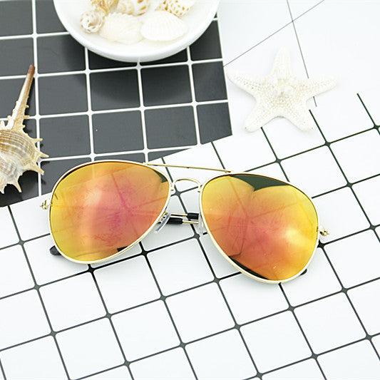 Damen moderne Piloten-Sonnenbrille mit farbverlaufendem Linsen-Design Brehn