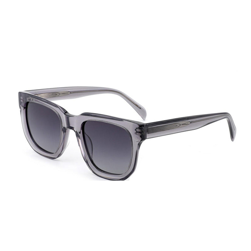 Damen modische Sonnenbrille mit robustem Kunststoffrahmen und braunen Gläsern Brehn