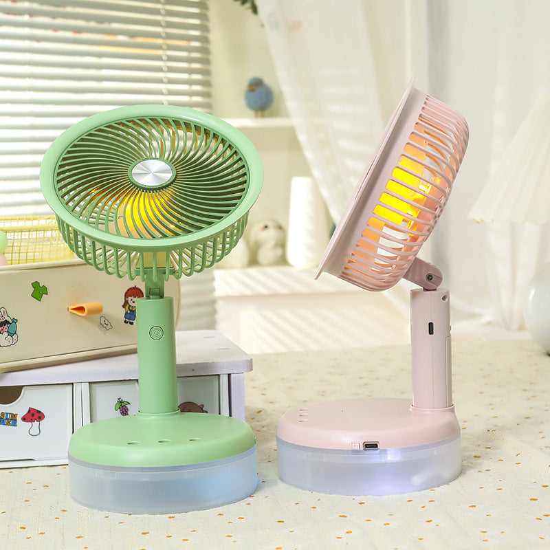 Frauen Mini Tischventilator mit LED-Beleuchtung Brehn