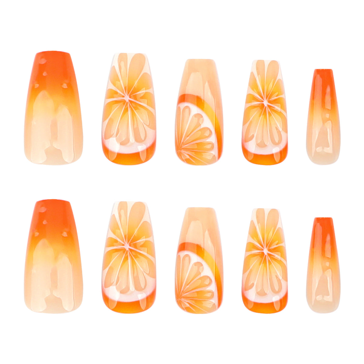 Kunstvolle Nagelverlängerungen im Frucht-Design Brehn