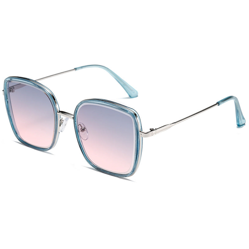 Damen Premium Sonnenbrille mit quadratischem Rahmen und verspiegelten Gläsern Brehn